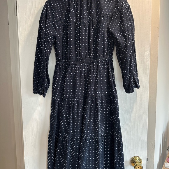 Madewell Dobby V-Neck Tiered Midi Dress in size M - Picture 6 of 6